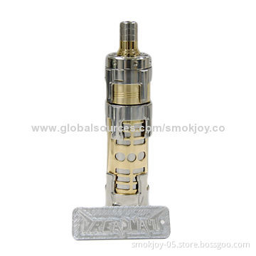 Smokjoy 26650 Dreadnaut Stainless Steel and Brass Mechanical Mod for Wax, 38mm base Diameter